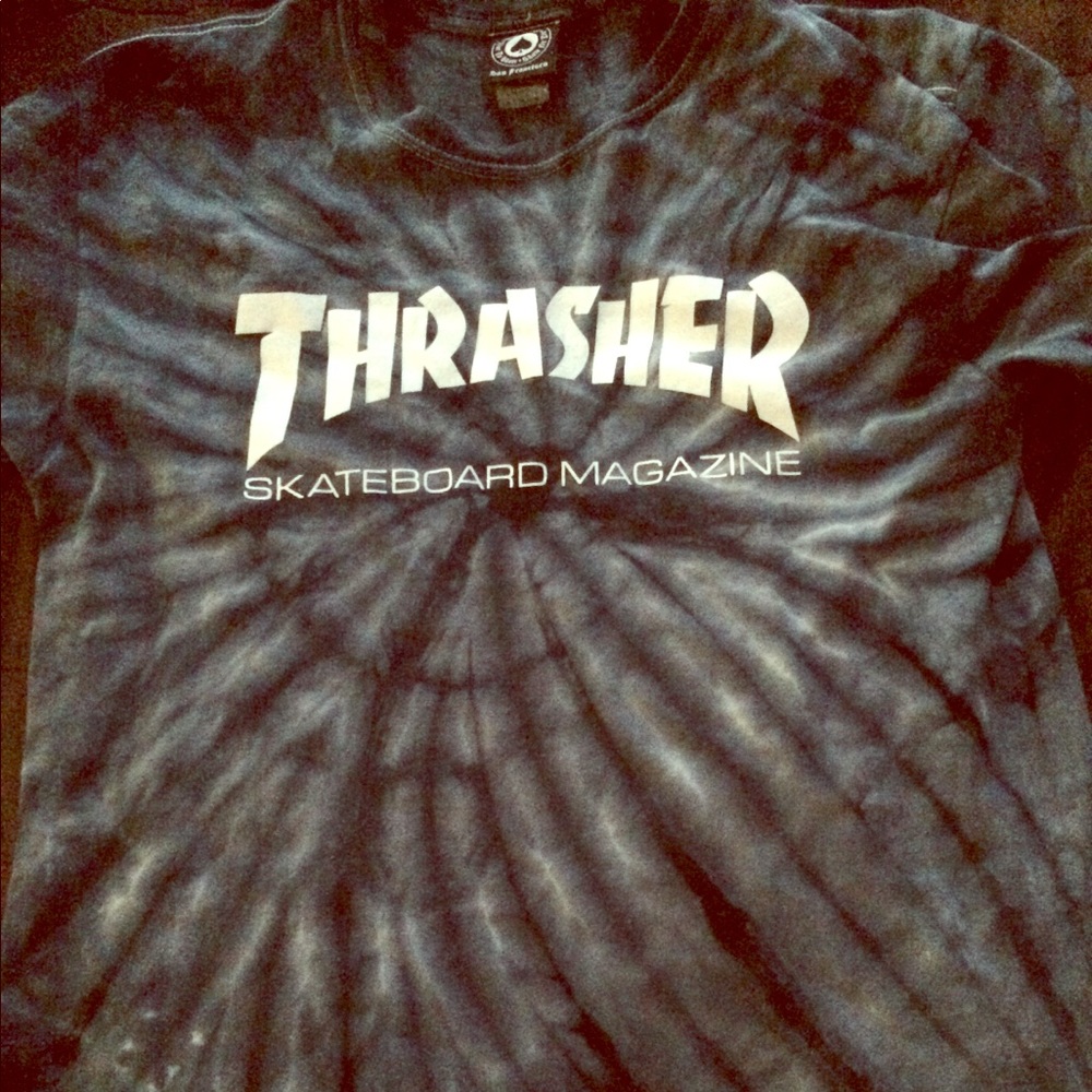 Zumiez x Thrasher x San Francisco tie dye shirt